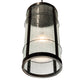 Meyda Lighting Villa 18" Solar Black Pendant Light With Clear Rainy View Shade Glass