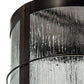 Meyda Lighting Villa 18" Solar Black Pendant Light With Clear Rainy View Shade Glass