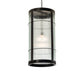Meyda Lighting Villa 18" Solar Black Pendant Light With Clear Rainy View Shade Glass