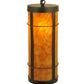 Meyda Lighting Villa 6" Craftsman Brown Wall Sconce With Ambra Siena Idalight Shade Glass