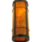 Meyda Lighting Villa 6" Craftsman Brown Wall Sconce With Ambra Siena Idalight Shade Glass