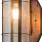 Meyda Lighting Villa 6" Vintage Copper Wall Sconce With Clear Seeded Shade Glass