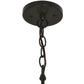 Meyda Lighting Villa 8" Timeless Bronze Mini Pendant Light With Amber Mica Shade Glass