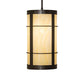 Meyda Lighting Villa 8" Timeless Bronze Mini Pendant Light With Creme Carrara Idalight Shade