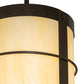 Meyda Lighting Villa 8" Timeless Bronze Mini Pendant Light With Creme Carrara Idalight Shade