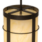 Meyda Lighting Villa 8" Timeless Bronze Mini Pendant Light With Creme Carrara Idalight Shade