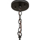 Meyda Lighting Villa 8" Wrought Iron Mini Pendant Light With Ambra Siena Idalight Shade