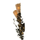 Meyda Lighting Vinca Vine 10" 2-Light Dark Burnished Antique Copper Wall Sconce With Silver Mica Shade Glass