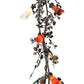Meyda Lighting Vinca Vine 22" 12-Light Copper Rust Chandelier With Ivory and Coral Shade Glass