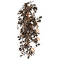Meyda Lighting Vinca Vine 34" 7-Light Dark Burnished Antique Copper Chandelier With Silver Mica Shade Glass
