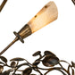 Meyda Lighting Vinca Vine 46" 7-Light Dark Burnished Antique Copper Chandelier With Silver Mica Shade Glass