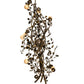 Meyda Lighting Vinca Vine 46" 7-Light Dark Burnished Antique Copper Chandelier With Silver Mica Shade Glass