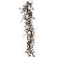 Meyda Lighting Vinca Vine 54" 30-Light Rust Over Wrought Iron Chandelier With Silver Mica Shade Glass