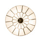 Meyda Lighting Vincent 15" 3-Light Craftsman Brown Highlighted Flush Mount Mount With White Art Shade Glass
