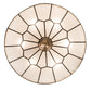 Meyda Lighting Vincent 21" 6-Light Antique Brass Honeycomb Flush Mount Light With Frosted Clear Shade Glass