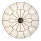 Meyda Lighting Vincent 30" 6-Light Oil Rubbed Bronze Flush Mount Light With White Shade Glass