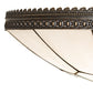 Meyda Lighting Vincent 30" 6-Light Oil Rubbed Bronze Flush Mount Light With White Shade Glass