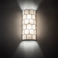 Meyda Lighting Vincent 8" 2-Light Craftsman Brown Honeycomb Wall Sconce With White Art Shade Glass