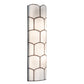 Meyda Lighting Vincent 8" 2-Light Craftsman Brown Honeycomb Wall Sconce With White Art Shade Glass