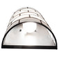 Meyda Lighting Vincent 8" 2-Light Craftsman Brown Honeycomb Wall Sconce With White Art Shade Glass