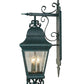 Meyda Lighting Vincente 11" 3-Light Golden Verdigris Wall Sconce With Clear Seeded Shade Glass