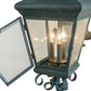 Meyda Lighting Vincente 11" 3-Light Golden Verdigris Wall Sconce With Clear Seeded Shade Glass