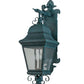 Meyda Lighting Vincente 11" 3-Light Golden Verdigris Wall Sconce With Clear Seeded Shade Glass