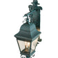 Meyda Lighting Vincente 11" 3-Light Golden Verdigris Wall Sconce With Clear Seeded Shade Glass