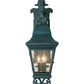 Meyda Lighting Vincente 11" 3-Light Golden Verdigris Wall Sconce With Clear Seeded Shade Glass