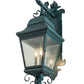 Meyda Lighting Vincente 11" 3-Light Golden Verdigris Wall Sconce With Clear Seeded Shade Glass