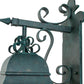 Meyda Lighting Vincente 11" 3-Light Golden Verdigris Wall Sconce With Clear Seeded Shade Glass