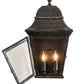 Meyda Lighting Vincente 9" 2-Light Smoke Wall Sconce With Clear Seeded Shade Glass
