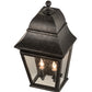Meyda Lighting Vincente 9" 2-Light Smoke Wall Sconce With Clear Seeded Shade Glass