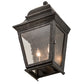 Meyda Lighting Vincente 9" 2-Light Smoke Wall Sconce With Clear Seeded Shade Glass