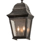 Meyda Lighting Vincente 9" 2-Light Smoke Wall Sconce With Clear Seeded Shade Glass
