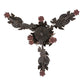 Meyda Lighting Vineyard 18" 3-Light Coffee Bean Chandelier With Faux Candlelight