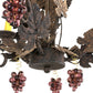 Meyda Lighting Vineyard 18" 3-Light Coffee Bean Chandelier With Faux Candlelight