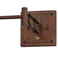 Meyda Lighting Vintage Copper 13" Vintage Copper Powdercoat Swing Arm Wall Sconce Hardware