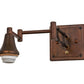 Meyda Lighting Vintage Copper 13" Vintage Copper Powdercoat Swing Arm Wall Sconce Hardware