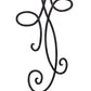 Meyda Lighting Volta 12" 2-Light Antique Iron Gate Wall Sconce With White Eggshell Textrene Shade