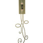 Meyda Lighting Volta 12" 2-Light Champagne Metallic Wall Sconce With Eggshell Textrene Shade