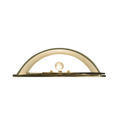 Meyda Lighting Volta 12" 2-Light Champagne Metallic Wall Sconce With Eggshell Textrene Shade