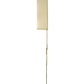 Meyda Lighting Volta 12" 2-Light Champagne Metallic Wall Sconce With Eggshell Textrene Shade