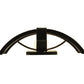 Meyda Lighting Volta 13" Black Wall Sconce With White Opal Shade Glass
