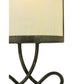 Meyda Lighting Volta 8" Antique Iron Gate Wall Sconce With Creme Carrare Idalight Shade Glass