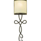 Meyda Lighting Volta 8" Antique Iron Gate Wall Sconce With Creme Carrare Idalight Shade Glass