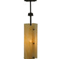 Meyda Lighting Vortex 16" 2-Light Coffee Bean Island Pendant Light With Sahara Taupe Idalight Shade Glass