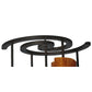 Meyda Lighting Vortex 34" 5-Light Coffee Bean Chandelier With Ambra Siena Idalight Shade