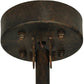 Meyda Lighting Vortex 34" 5-Light Coffee Bean Chandelier With Ambra Siena Idalight Shade