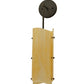 Meyda Lighting Vortex 6" Coffee Bean Wall Sconce With Sahara Taupe Idalight Shade Glass